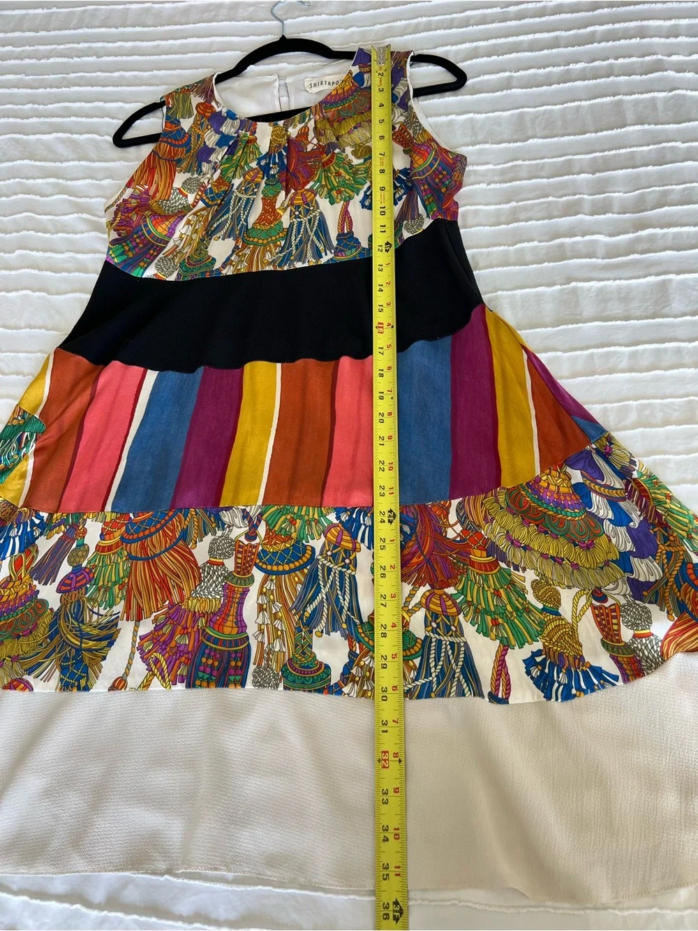 Shirtaporter multi colored silk sleeveless floral striped dress size small It 40